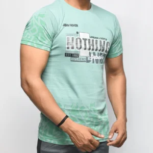 Mint Green Regular Printed t-shirts