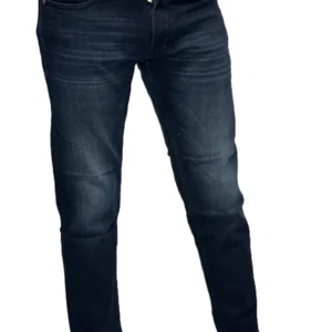 Dark Blue Slim Fit Denim Jeans – Ankle Length