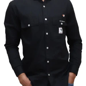 Black,Regular-fit shirt